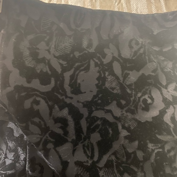 Alfani Black Textured Jacquard velvet dress trousers mid rise skinny leg size 8 - Picture 10 of 10